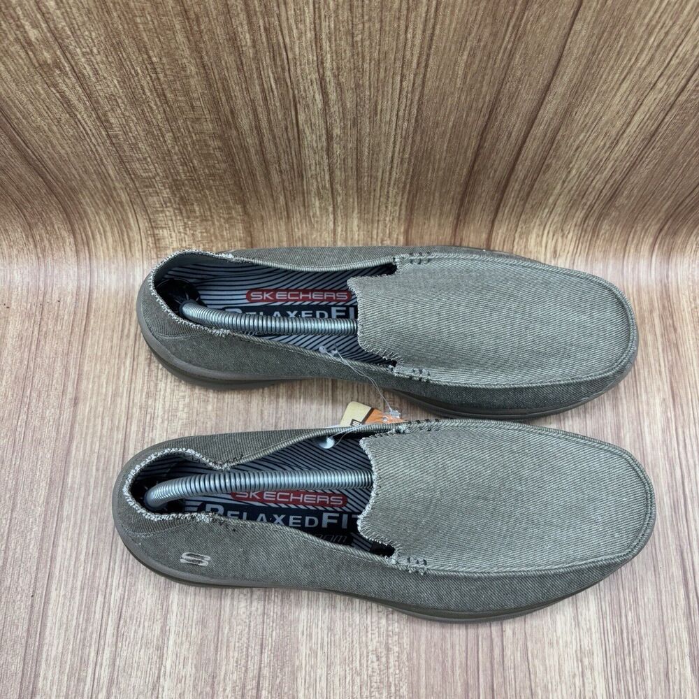 Skechers Milford Relaxed Fit Superior Slip-On Taupe Men's size 10 Sneakers - Picture 9 of 9